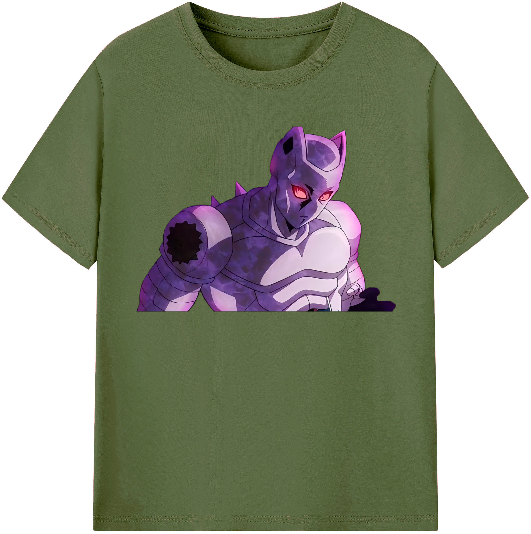 （画像用） ジョジョの奇妙な冒険 きら よしかげ JoJo's Bizarre Adventure Kira Yoshikage 綿100％半袖Tシャツ（フロントプリント）
